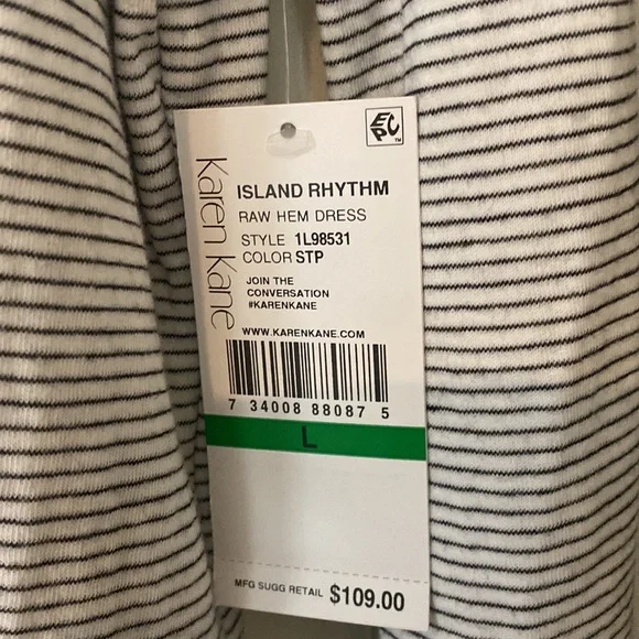 Karen Kane hooded casual dress with front pocket - Picture 4 of 5